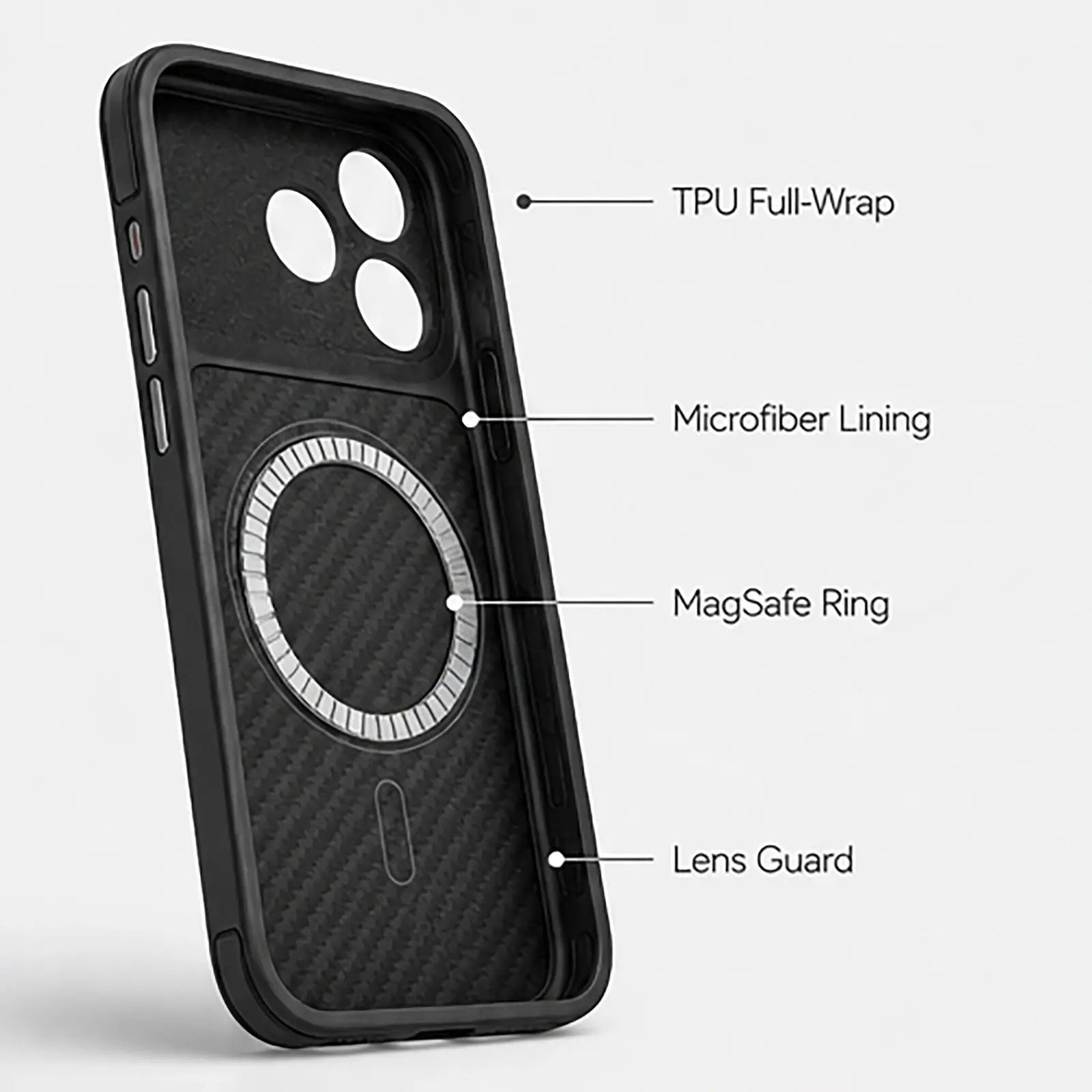 iPhone 17 Pro Aramid Full Protection Case with Lens Protection