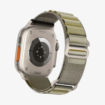Smartwatch with a metal band on a white background